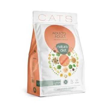 Natura Diet Gatto Adulto Salmone & Verdure 1,5 Kg