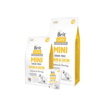 Brit Care Cane Mini Grain Free Hair&Skin Salmon&Herring 7 Kg