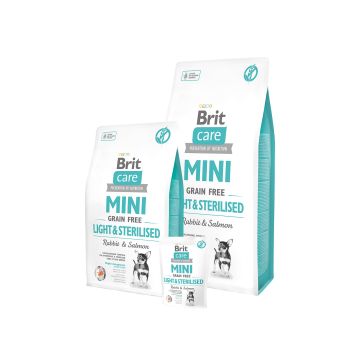 Brit Care Cane Mini Grain Free Light&Sterilised Rabbit&Salmon 2 Kg