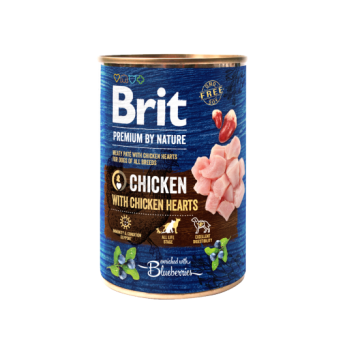 Brit Premium By Nature Cane Lattina Adulto Pollo & Cuori Di Pollo 400 Gr