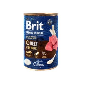 Brit Premium By Nature Cane Lattina Adulto Manzo & Trippa 800 Gr
