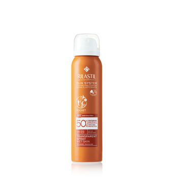 Rilastil sun system spf 50+ transparent spray formato pocket 75 ml