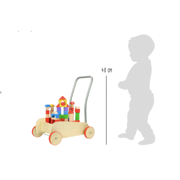 Legler carrello primi passi blocchi di costruzioni