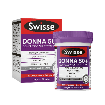Swisse multivit donna 50+ integratore multivitaminico 30 compresse