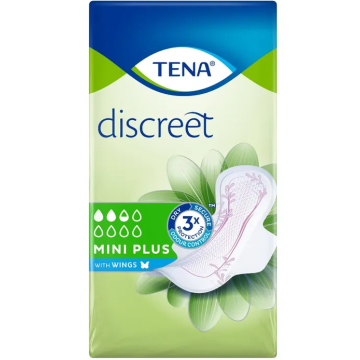 Tena Lady Discreet Mini Plus Assorbenti Con Ali 16 Pezzi Tena Lady Discreet Mini Plus Assorbenti Con Ali 16 Pezzi