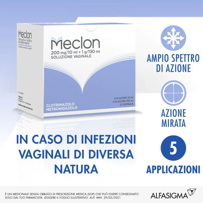 Meclon Lavanda Vaginale 5 Flaconi 130 ml