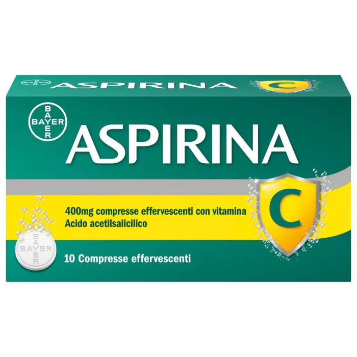 Aspirina C per Raffreddore Febbre e Influenza 10 Compresse Effervescenti
