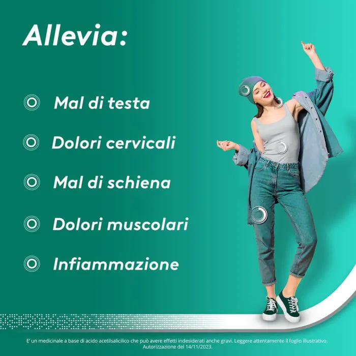 Aspirina in Granuli Antidolorifico Mal di Testa 10 Bustine