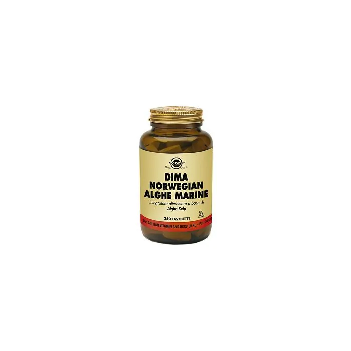 Solgar dima norwegian alghe marine integratore alimentare 250 tavolette