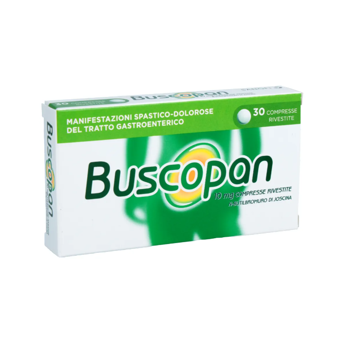 Buscopan 10 mg N-Butilbromuro di Joscina Antispastico 30 Compresse Rivestite Buscopan 10 mg N-Butilbromuro di Joscina Antispastico 30 Compresse Rivestite