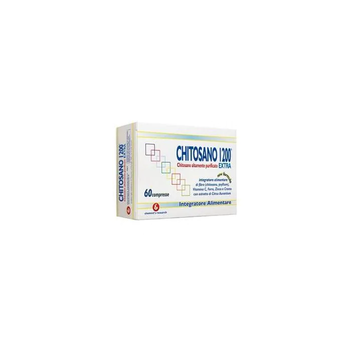 Chitosano 1200 extra integratore alimentare 60 compresse Chitosano 1200 extra integratore alimentare 60 compresse