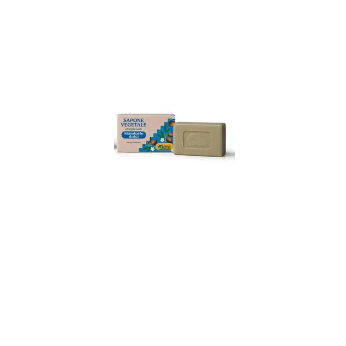 Sapone vegetale all'argilla verde e mandorle dolci 100 g Sapone vegetale all'argilla verde e mandorle dolci 100 g