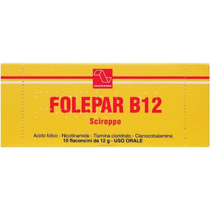Folepar b12 10fl Sciroppo 12g Folepar b12 10fl Sciroppo 12g