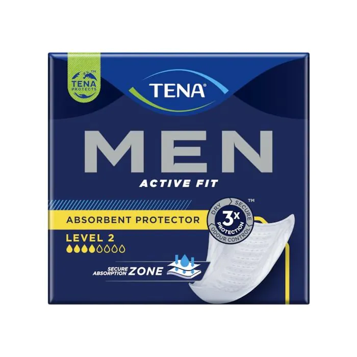 Tena Men Livello 2 Assorbente Sagomato Per Perdite Urinarie Uomo 10 pezzi Tena Men Livello 2 Assorbente Sagomato Per Perdite Urinarie Uomo 10 pezzi