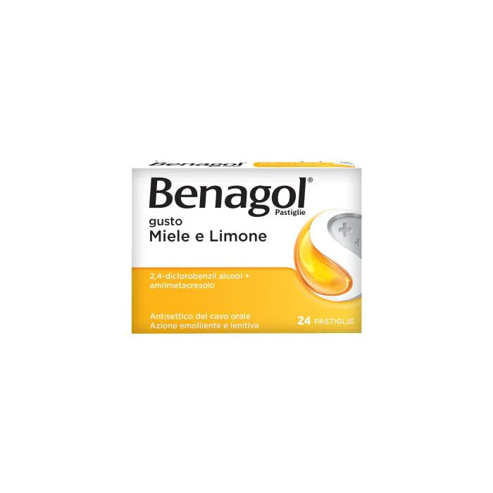 Benagol Pastiglie Miele e Limone Antisettico Cavo Orale per Mal di Gola 24 Pastiglie Benagol Pastiglie Miele e Limone Antisettico Cavo Orale per Mal di Gola 24 Pastiglie