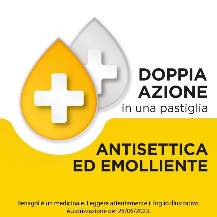Benagol Pastiglie Miele e Limone Antisettico Cavo Orale 36 Pastiglie