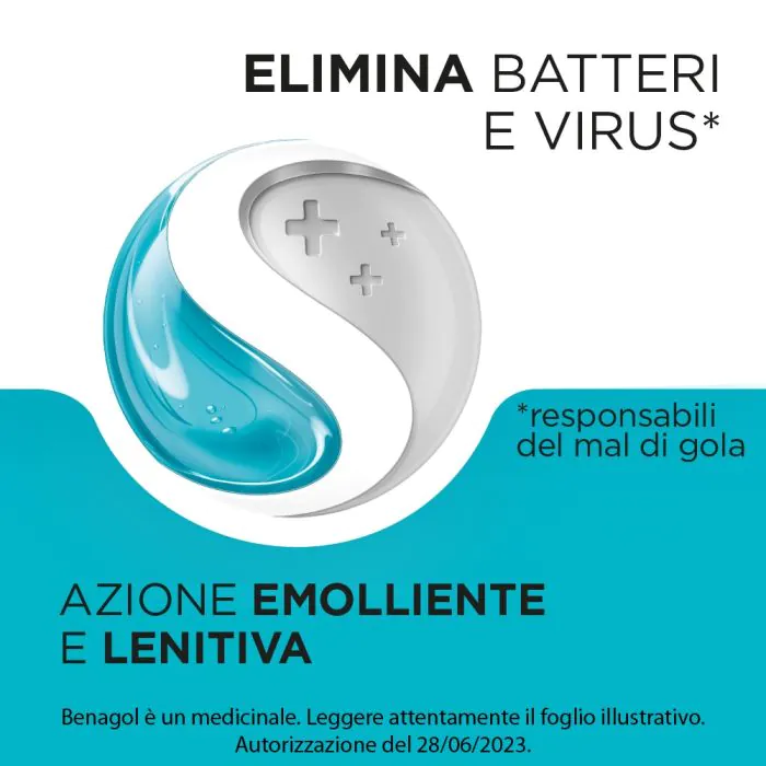 Benagol Pastiglie Menta Fredda Antisettico Cavo Orale 16 Pastiglie