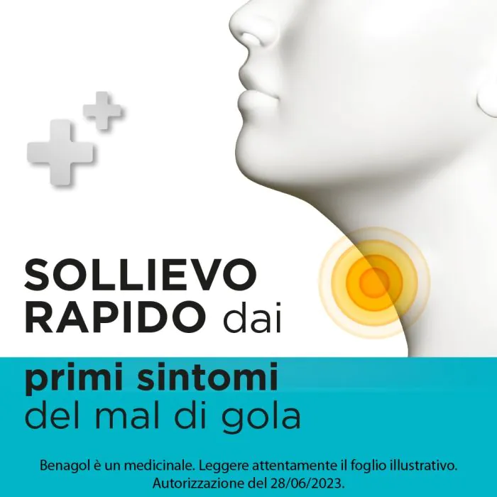 Benagol Pastiglie Menta Fredda Antisettico Cavo Orale 16 Pastiglie