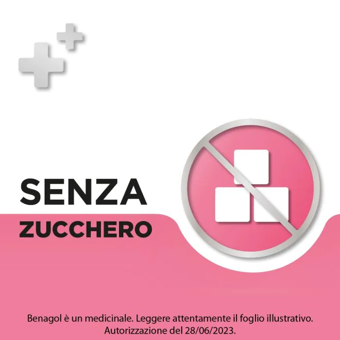 Benagol Pastiglie Fragola Senza Zucchero Antisettico Cavo Orale 16 Pastiglie