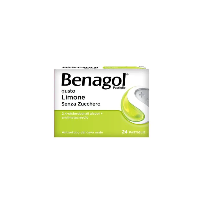 Benagol Pastiglie Limone Senza Zucchero Antisettico Cavo Orale 16 Pastiglie