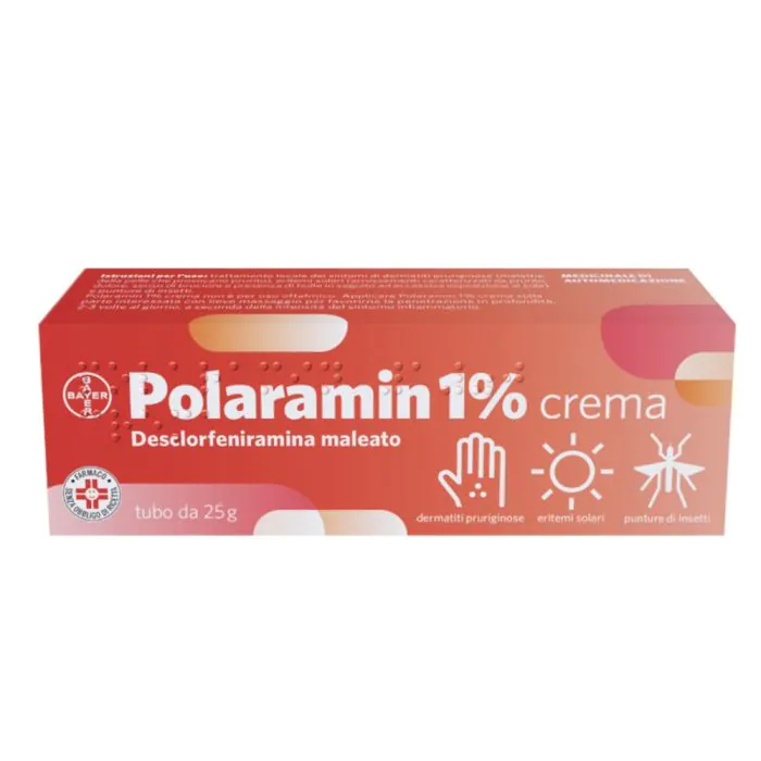 Polaramin Crema Per Dermatiti Eczema Eritemi e Punture di Insetti 25gr Polaramin Crema Per Dermatiti Eczema Eritemi e Punture di Insetti 25gr
