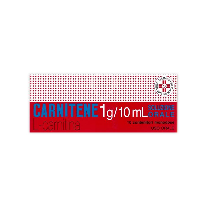 Carnitene 1g/10 ml 10 flaconcini soluzione orale Carnitene 1g/10 ml 10 flaconcini soluzione orale