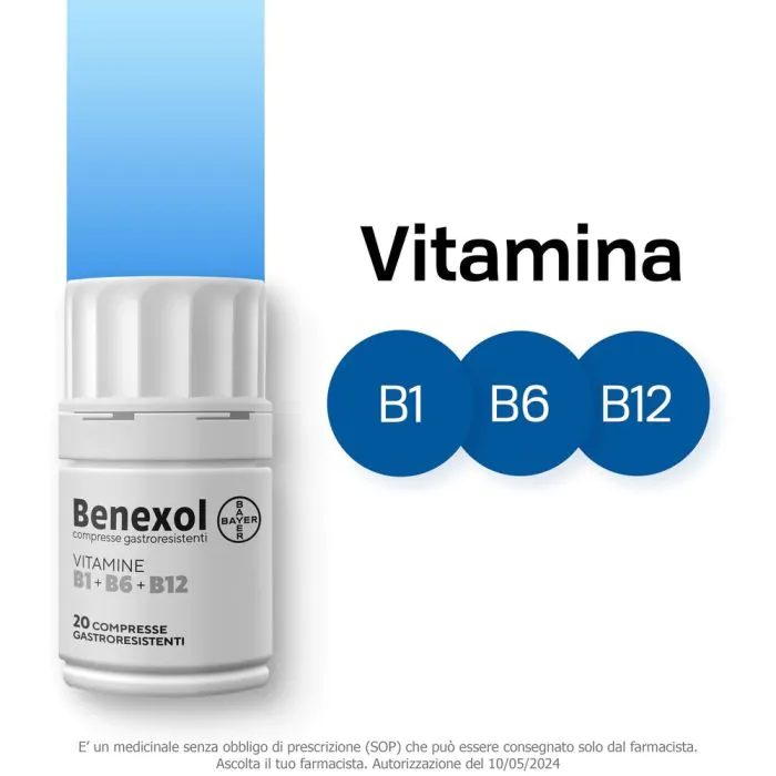 Benexol Trattamento per Carenza di Vitamine B 20 Compresse