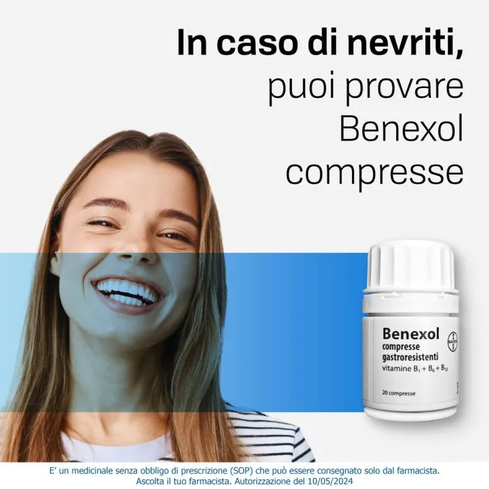 Benexol Trattamento per Carenza di Vitamine B 20 Compresse