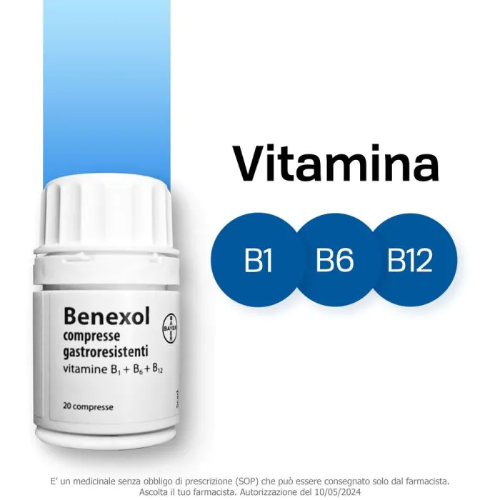 Benexol Trattamento per Carenza di Vitamine B 20 Compresse