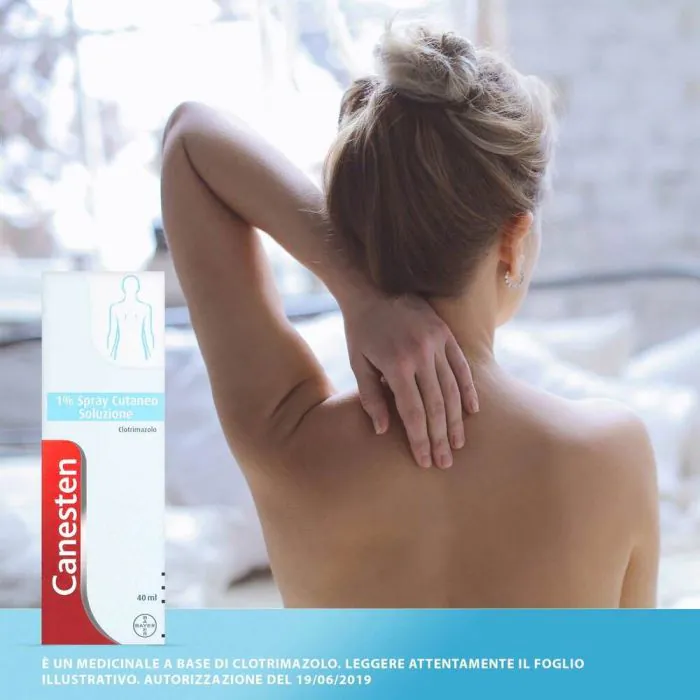 Canesten Spray Cutaneo Antimicotico contro Funghi e Micosi 40ml