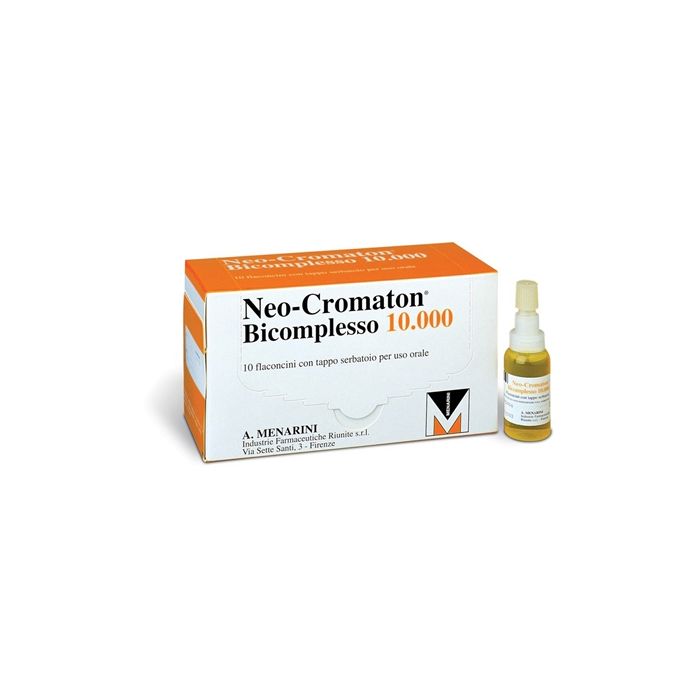 Neo Cromaton Bicomplesso 10000 Soluzione Orale 10x15ml Neo Cromaton Bicomplesso 10000 Soluzione Orale 10x15ml