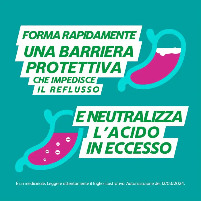 Gaviscon 24 Bustine Bruciore e Acidità 500+267mg/10 ml