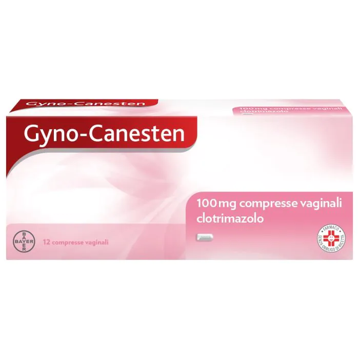 Gyno-Canesten per Candida, Prurito, Bruciore, Perdite, 12 Compresse
