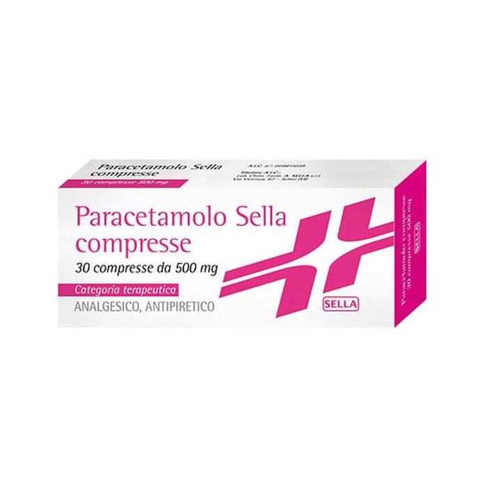 Paracetamolo Sella 500 mg 30 Compresse Paracetamolo Sella 500 mg 30 Compresse