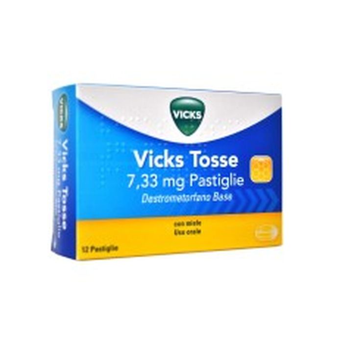 Vicks tosse pastiglie al miele sedativo tosse secca 12 pastiglie