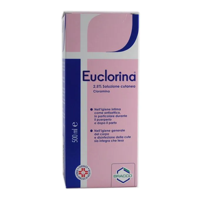 Euclorina 2,5% Cloramina Disinfettante 500 ml Euclorina 2,5% Cloramina Disinfettante 500 ml