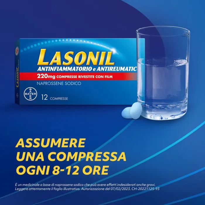 Lasonil Antidolorifico e Antinfiammatorio contro Dolore 12 Compresse