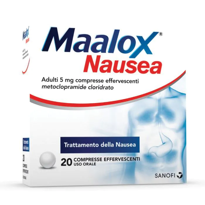 Maalox Nausea Metoclopramide 5 mg 20 Compresse Effervescenti