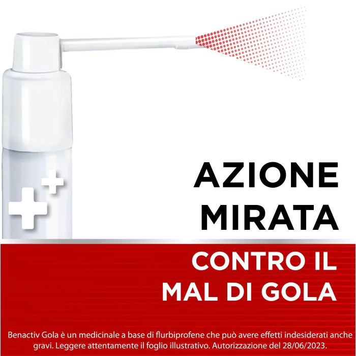 Benactiv Gola Spray Per Mucosa Orale 2,5 mg/ml Flurbiprofene 15 ml