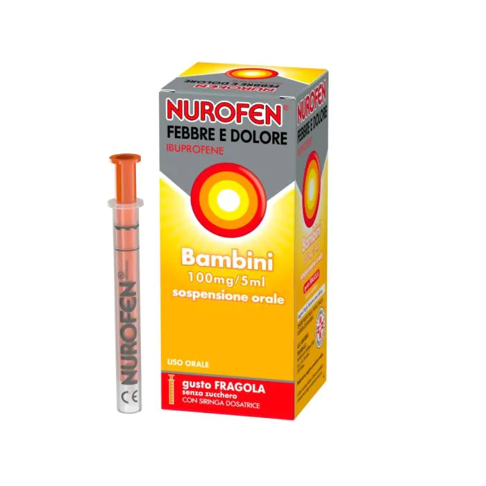 Nurofen f&d fragola 100mg/5ml Nurofen f&d fragola 100mg/5ml
