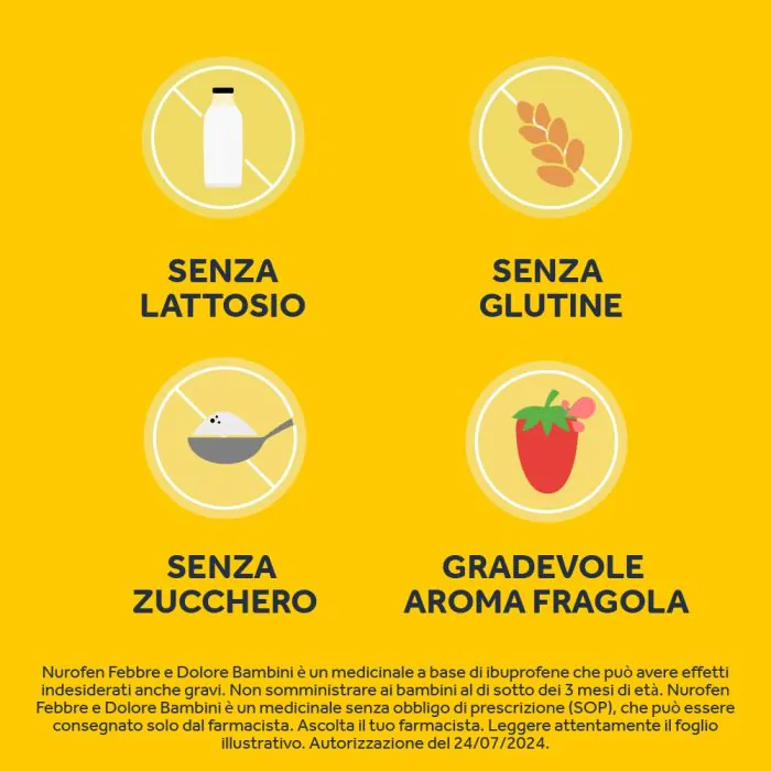 Nurofen f&d fragola 100mg/5ml