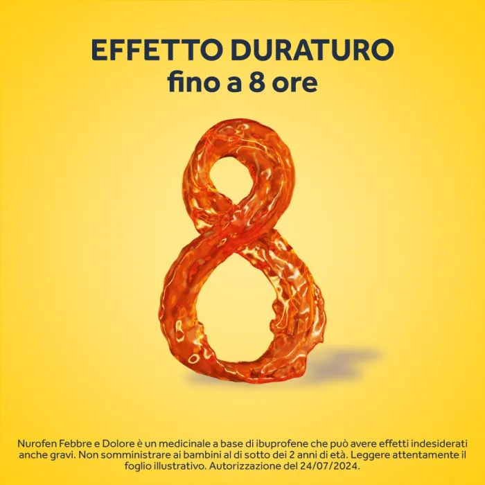 Nurofen Febbre e Dolore Bambini 200 mg/5 ml Ibuprofene Sospensione Orale Arancia 100 ml