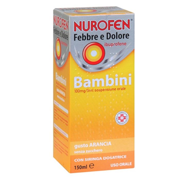 Nurofen Febbre e Dolore Bambini Arancia 150 ml Nurofen Febbre e Dolore Bambini Arancia 150 ml