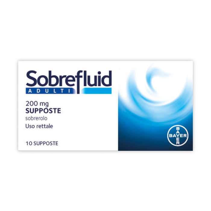 Sobrefluid Adulti 10 Supposte 200mg Sobrefluid Adulti 10 Supposte 200mg