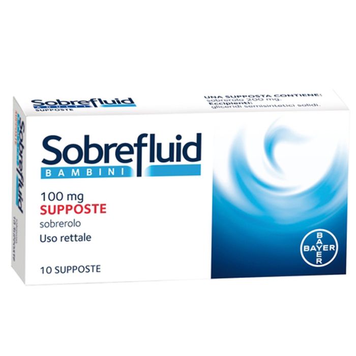 Sobrefluid Bambini 10 Supposte 100mg Sobrefluid Bambini 10 Supposte 100mg