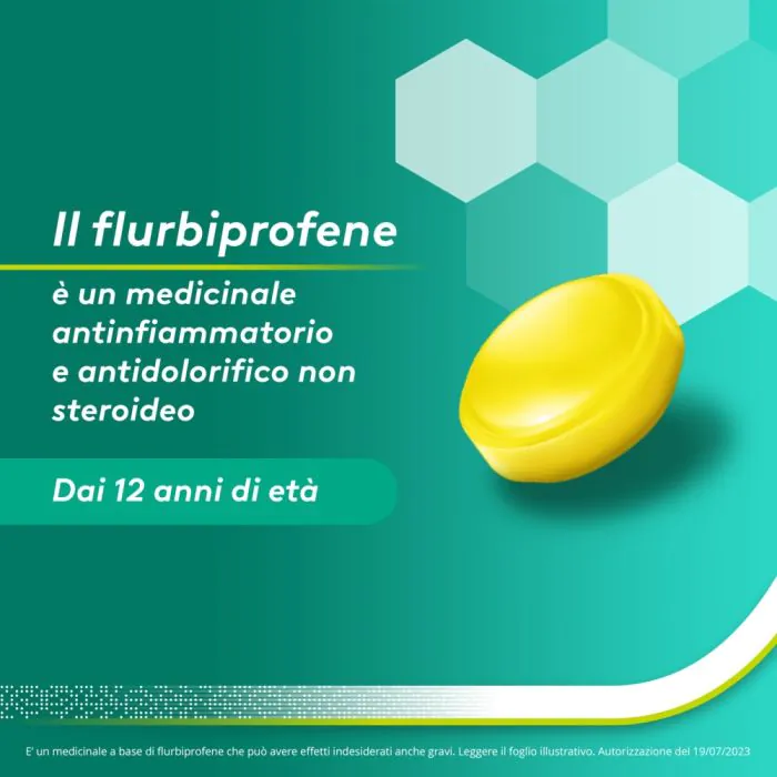 Aspi Gola Antinfiammatorio Mal di Gola 16 caramelle Miele-Limone