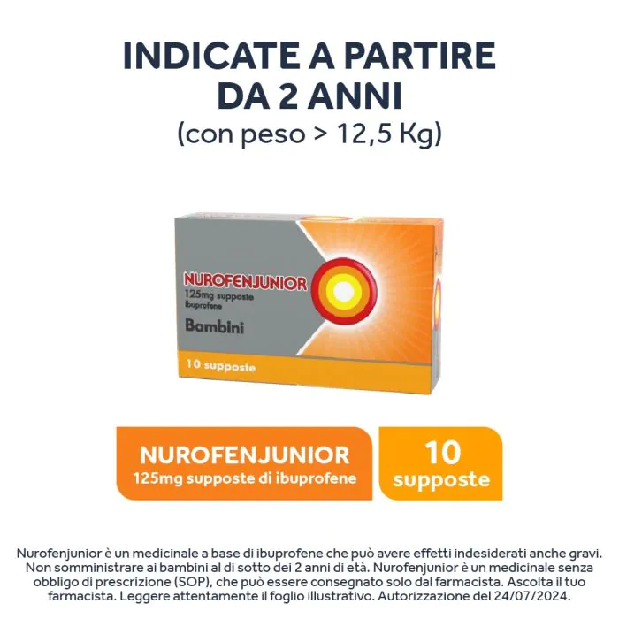 Nurofenjunior 10 Supposte 125mg