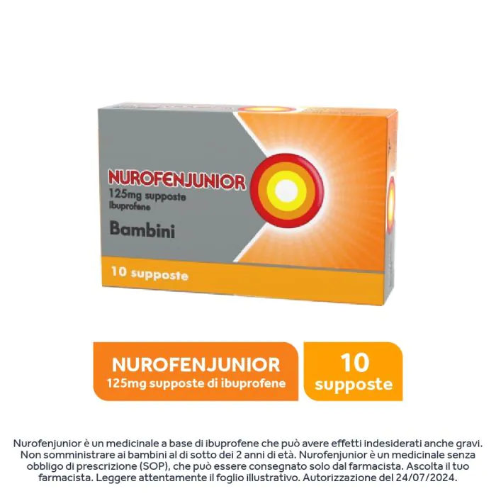 Nurofenjunior 10 Supposte 125mg
