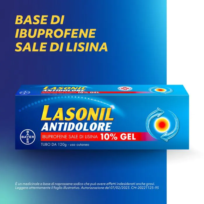 Lasonil Antidolore Gel Antinfiammatorio Dolori Muscolari 120g