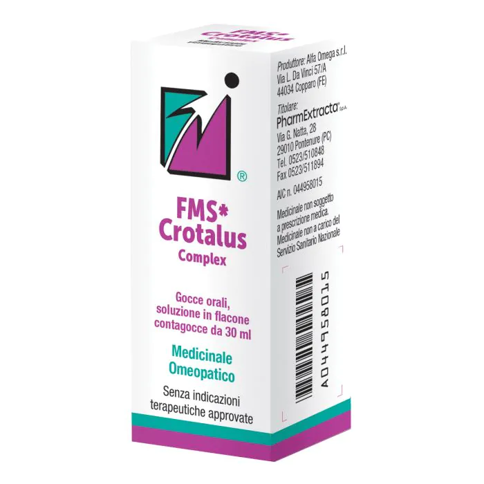 Fms Crotalus Complex 30ml Gocce Fms Crotalus Complex 30ml Gocce